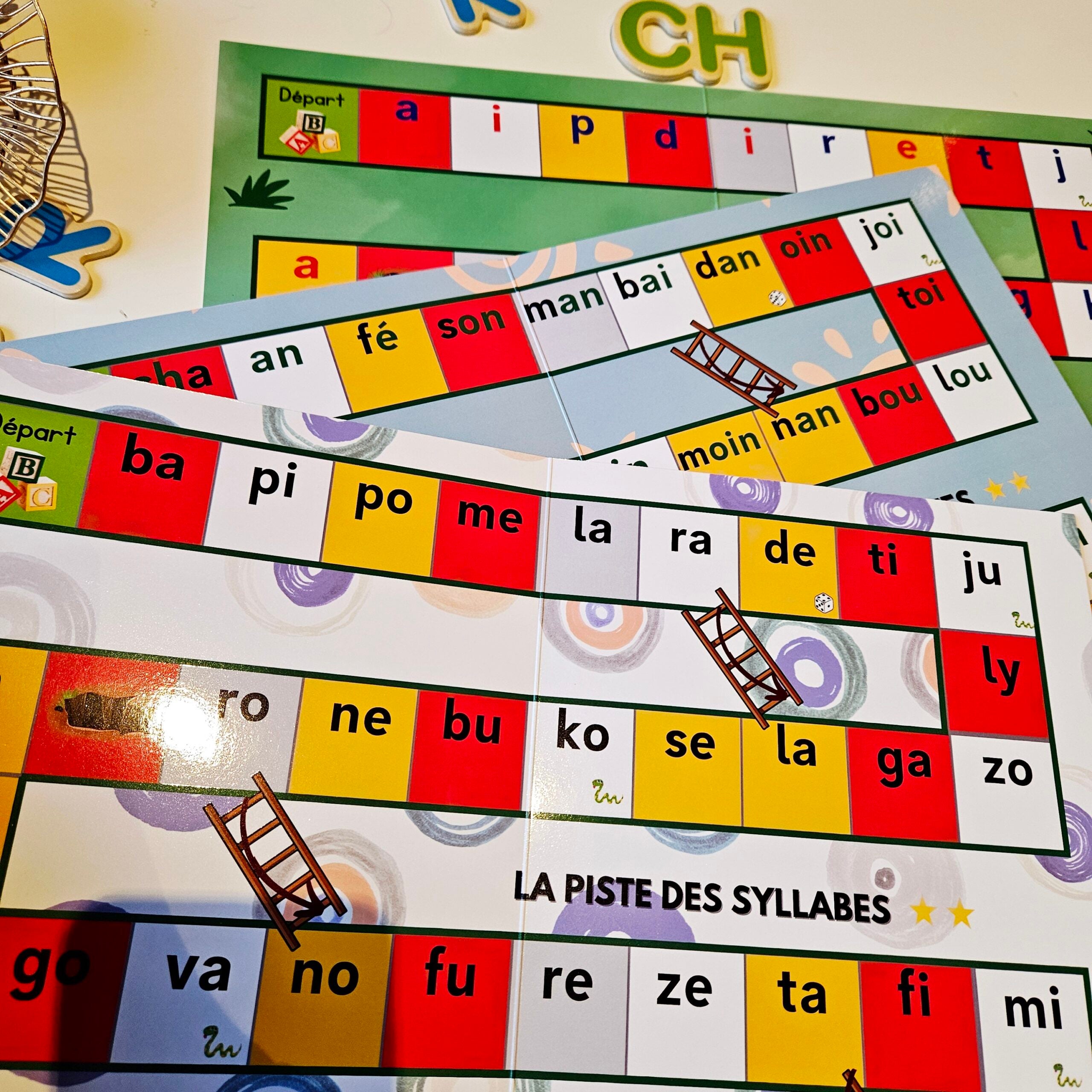 🎲Jeu de l'oie Lecture: sons -> syllabes