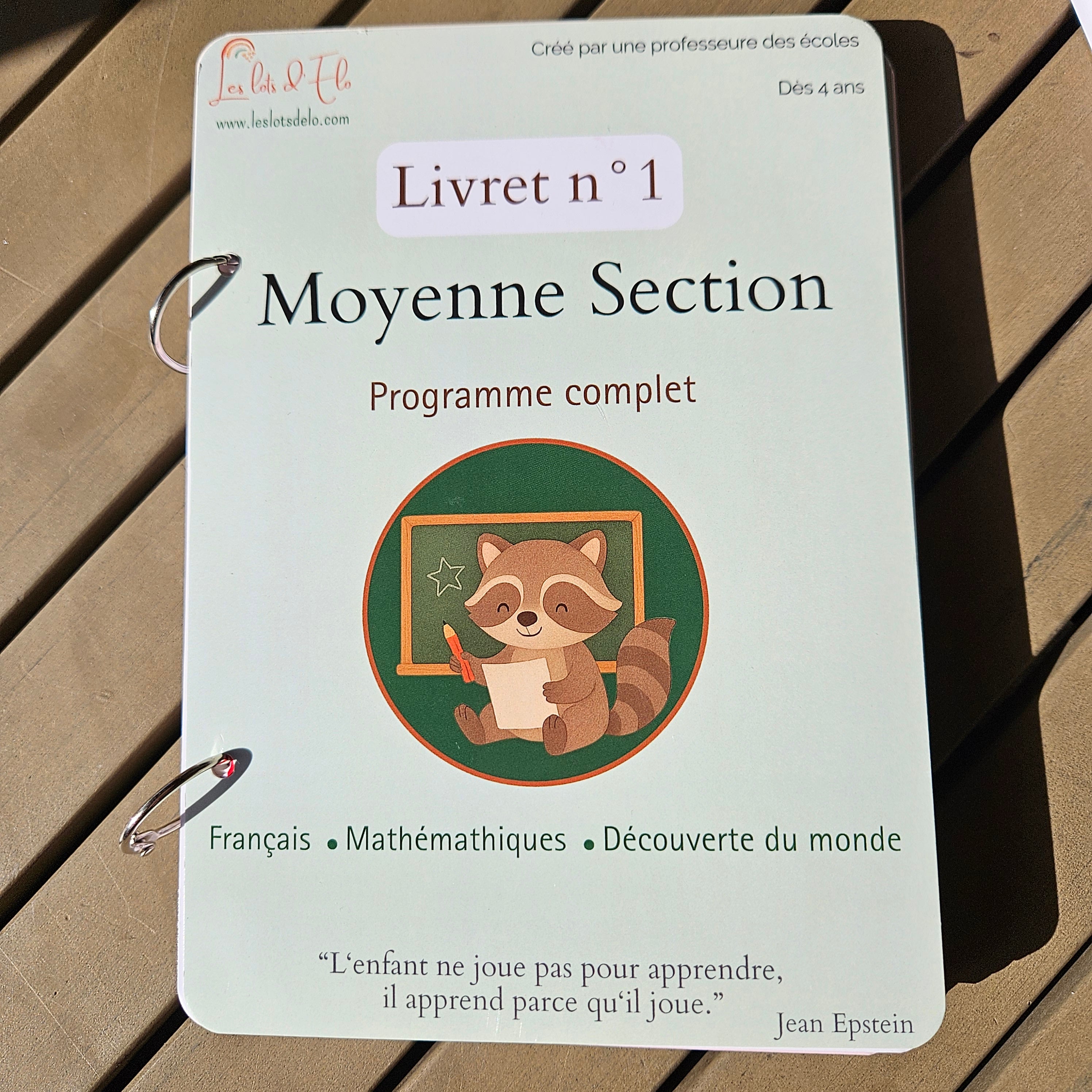 📥Livret d'Activités n°1 Moyenne Section PDF