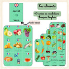 Cartes Vocabulaire en 🇫🇷 – 🇬🇧