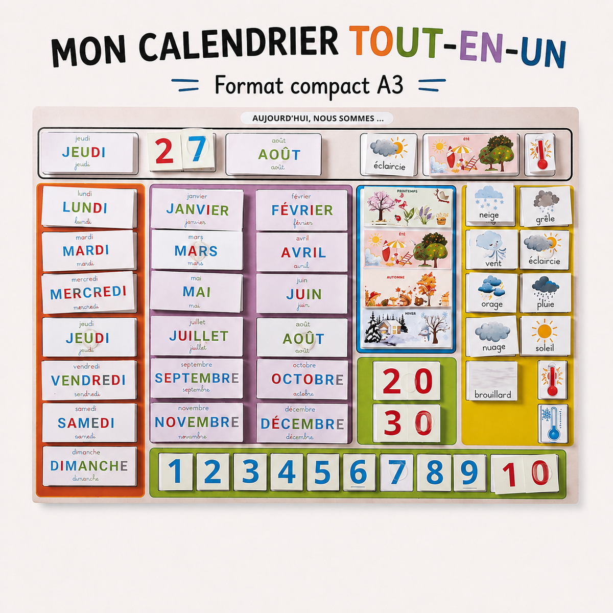 Le calendrier des enfants