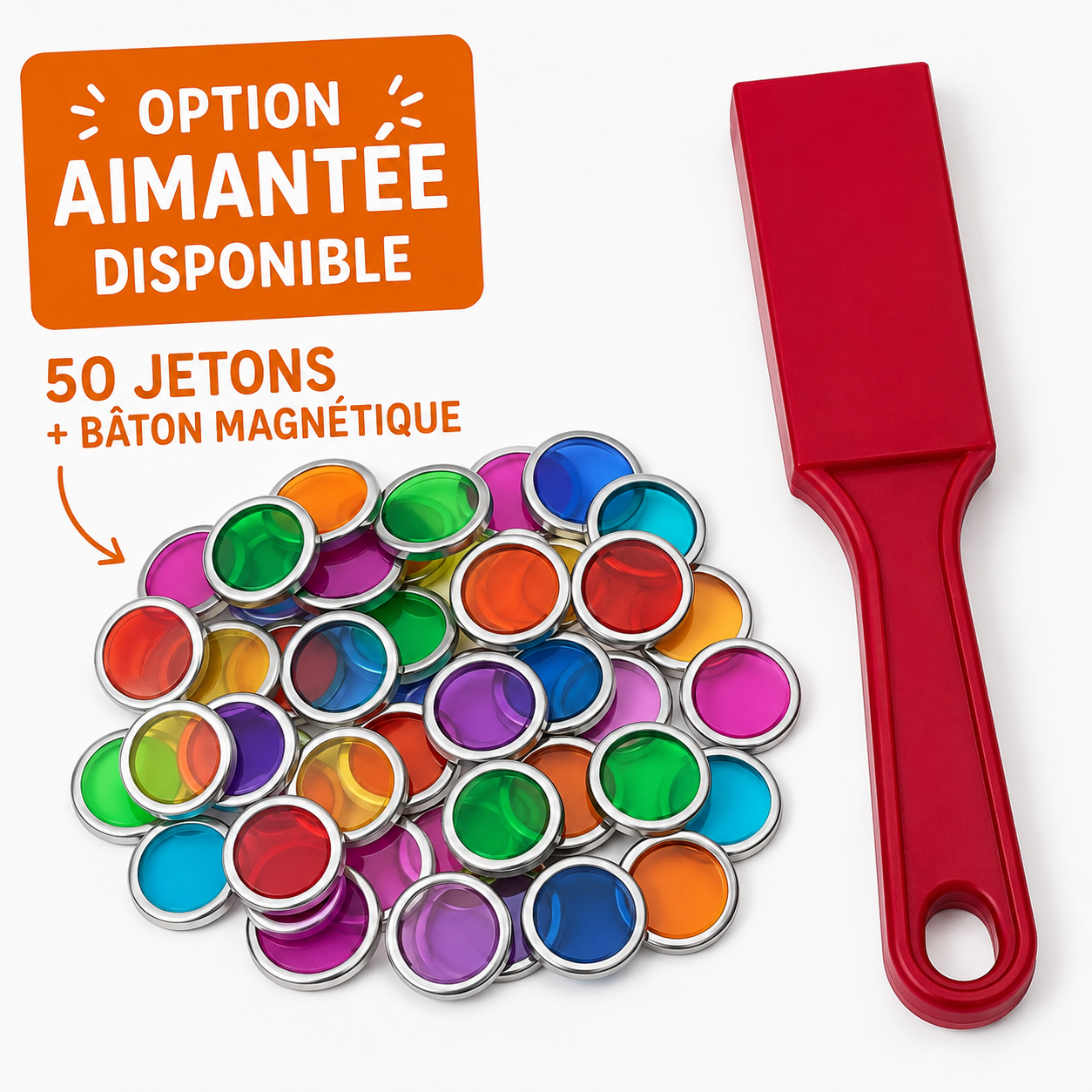 Kit Magnétique (50 jetons + bâton )