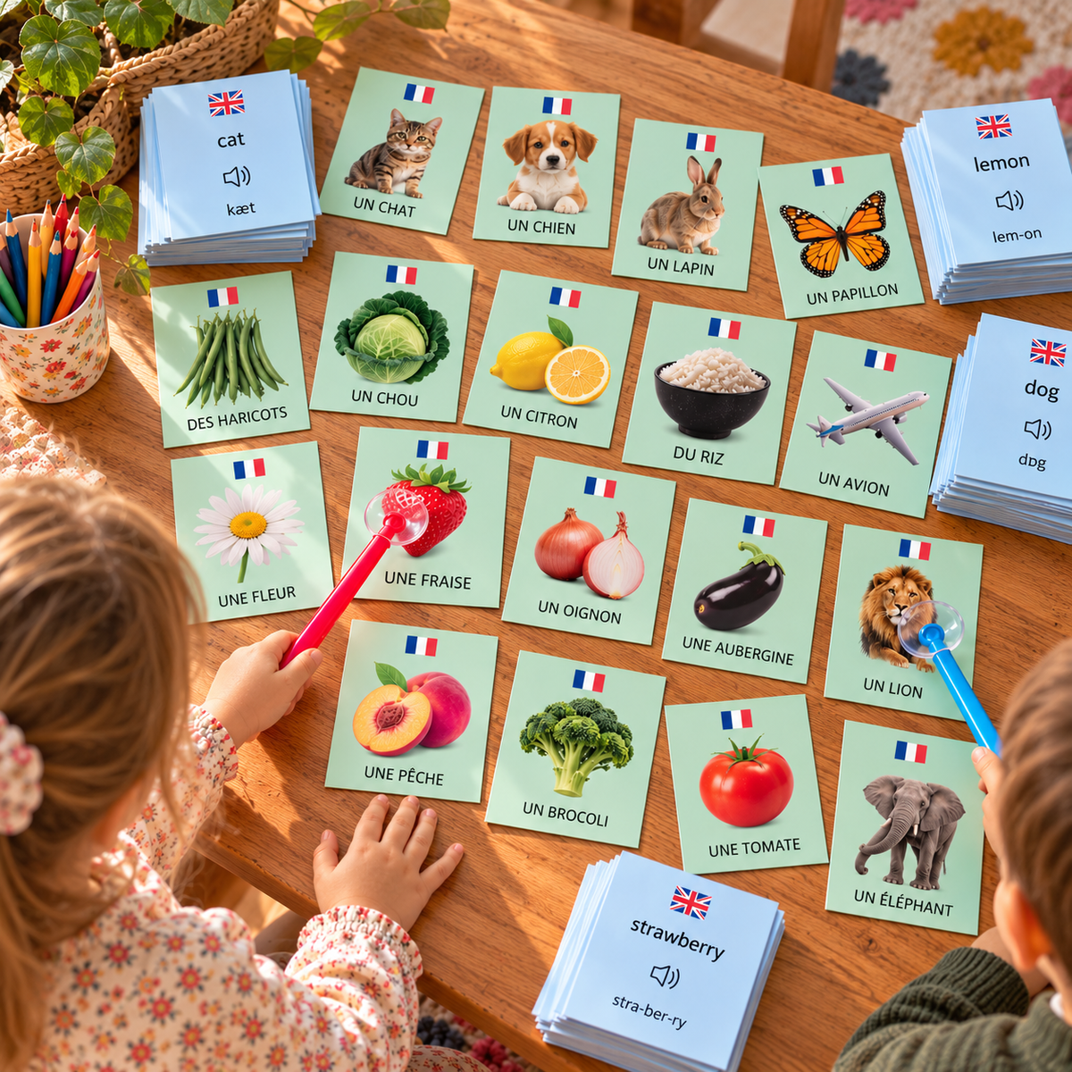 📥Cartes Vocabulaire en 🇫🇷 – 🇬🇧  PDF